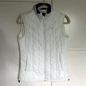Peak Performance White Puffer Vest‎ Size Small Gorpcore